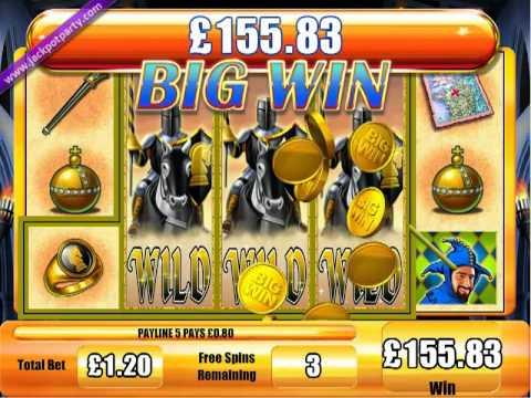 £334.44 MEGA BIG WIN (354 X STAKE) BLACK KNIGHT™ - BIG WIN SLOTS AT JACKPOT PARTY