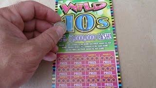 WINNER - Wild 10s - Illinois Instant Lottery Ticket - $10 Scratchcard