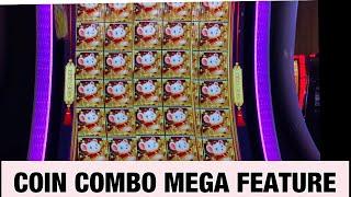 I PUT $100 IN COIN COMBO MARVELOUS MOUSE SLOT & GOT MEGA FEATURE TWICE AT RIVER SPIRIT CASINO!!