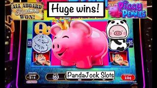 We hoped for a double but got so much more! Huge wins on Piggy Pennies ⋆ Slots ⋆