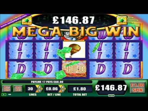 £936 MEGA BIG WIN (520 X STAKE) ON WIZARD OF OZ™ SLOT GAME AT JACKPOT PARTY®