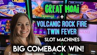 HUGE COMEBACK WIN! Volcanic Rock Fire Twin Fever Slot Machine!!