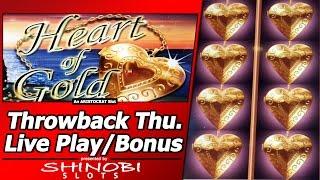 Heart of Gold Slot - Throwback Thursday Live Play and Free Spins Bonuses