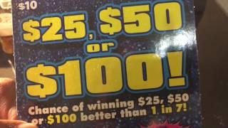 New York Lottery Scratch off $25,$50 or $100 ticket