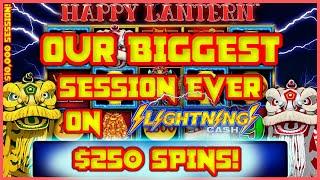 Lightning Link Happy Lantern MAJOR JACKPOT Over $25K In Handpays★ Slots ★️HIGH LIMIT $250 Spins Slot