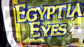 Egyptian Eyes Slot Machine ~ FREE SPIN BONUS! HEY...IT KEEPS YA GOING! • DJ BIZICK'S SLOT CHANNEL