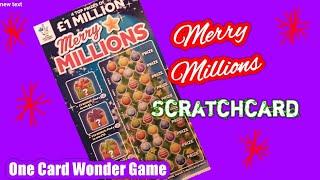 ..Scratchcard...Merry Millions....(.if we win..we will add half into our follow on game)