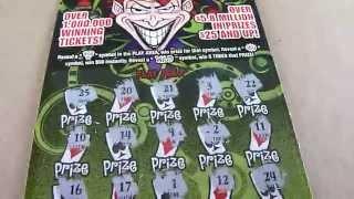 $5 Jokers Wild Lottery Ticket Scratchcard Video