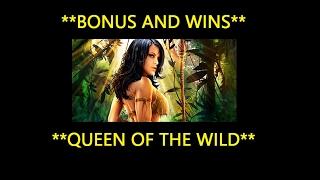 Queen of the Wild **Free Spins and Hit** WMS Slot