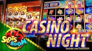 CASINO NIGHT !!! Slot Play Series on Konami, Wms, Aristocrat Video Slots