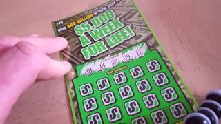 Happy New Year's.  Michigan Lottery  $5,000 Week For Life Scratch Off Winner