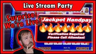 ⋆ Slots ⋆ OUR 1ST MAJOR EVER During This SURPRISE LIVE STREAM! • The Jackpot Gents