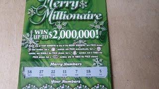 Merry Millionaire - $20 Illinois Instant Lottery Ticket Scratchcard video