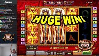HUGE WIN on Pharaoh's Tomb Slot - £4 Bet!
