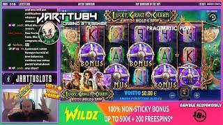 Must See!! Two Insane Wins From Lucky, Grace & Charm Slot!!