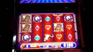 Great Eagle II slot machine bonus win at Sands Casino.