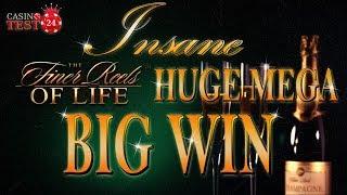 MUST SEE!!! INSANE HUGE MEGA BIG WIN on The Finer Reels of Life - Microgaming Slot - 3€ BET!