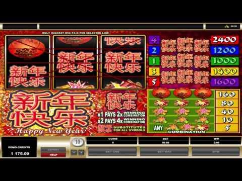 Free Happy New Year slot machine by Microgaming gameplay ★ SlotsUp