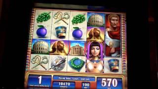 Rome and Egypt, WMS, slot machine bonus win at Borgata