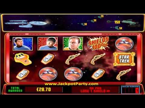 £586.25 SUPER BIG WIN (239 X STAKE) ON STAR TREK -- RED ALERT™ AT JACKPOT PARTY®