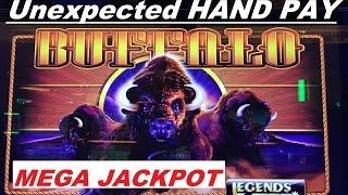 • Unexpected HAND PAY! MEGA JACKPOT•Buffalo Legends Slot machine• $1.50 bet