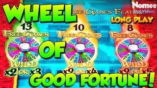 •NICE WINS!!• WHEEL OF GOOD FORTUNE Slot Machines - Long Play! •