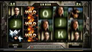 The Dark Knight Rises Slot - Super Stacked Wilds Feature - Big Win (311x Bet)
