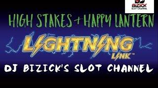 Lightning Link Bonuses ~ HIGH STAKES & HAPPY LANTERN SLOT MACHINE ~ BIG WINS! • DJ BIZICK'S SLOT CHA