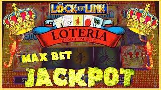 ★ Slots ★Lock It Link Loteria JACKPOT HANDPAY ★ Slots ★HIGH LIMIT $25 MAX BET Bonus Rounds Slot Mach
