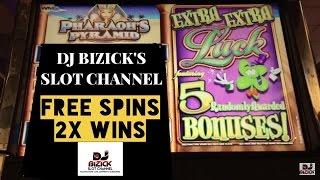 ~*** FREE SPINS WINS AT 2X ***~ Pharaoh's Pyramid Slot Machine ~ RIP OFF! • DJ BIZICK'S SLOT CHANNEL