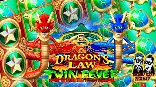 RARE BIG WIN•DRAGONS LAW TWIN FEVER $$$ BOTH DRAGONS PERFECT LAND•NAILED IT•CASINO GAMBLING