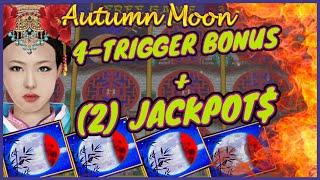 (2) HANDPAY JACKPOTS Dragon Link Autumn Moon EPIC COMEBACK $100 Bonus Round HIGH LIMIT Slot Machine