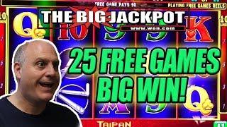 TAIPAN HIT!• 25 FREE GAMES BONUS ROUND with a BIG JACKPOT! • FUN WIN