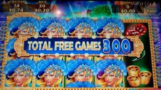 Sparkling Nightlife Slot Machine Bonus - 300 FREE GAMES with Replicating Reel - MEGA BIG WIN (#2)