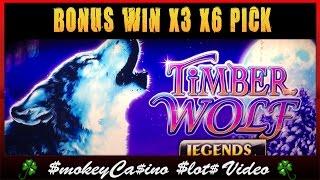 TIMBER WOLF Legends Slot Bonus by Aristocrat