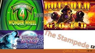 •LITTLE FAB•  Wonder 4 Wonder Wheel & Buffalo Gold Timber - Slot Machine Bonus ~ Aristocrat•