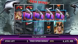 SHARKNADO Video Slot Casino Game with a SHARKNADO WILDS FREE SPIN  BONUS