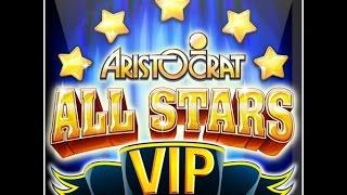 ALL STAR VIP - 50 LIONS - BONUS RETRIGGER 10c - ARISTOCRAT SLOT MACHINE