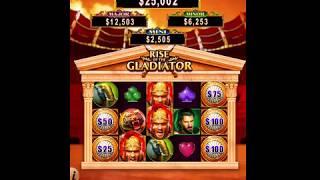 RISE OF THE GLADIATORS Video Slot Casino Game with a COLOSSAL REWARDS BONUS