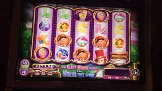 Live Play of Willy Wonka Nickel Slot Machine