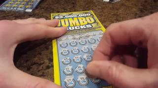2 $3,000,000 "JUMBO BUCKS" $20 ILLINOIS LOTTERY SCRATCH OFF TICKETS!