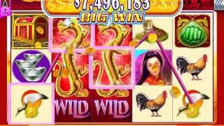 GAME OF DRAGONS Video Slot Casino Game with a "BIG WIN" FREE SPIN BONUS