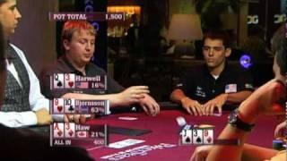 WCP III - Aaron Haw Short Stacked And All-In Pokerstars.com
