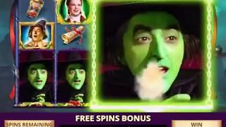 WIZARD OF OZ: WONDERFUL LAND OF OZ Video Slot Game with a FREE SPIN BONUS