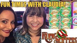 Ruby Slippers and WIlly Wonka Slot Machine Fun with Claudia