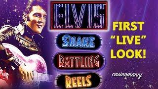 LIVE PLAY! - ELVIS™ Shake Rattling Reels™ - 25c - First "LIVE" Look - Slot Machine Bonus
