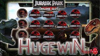 HUGE MEGA BIG WIN on Jurassic Park Slot (Microgaming) - Triceratops Free Spins - 1,80€ BET!
