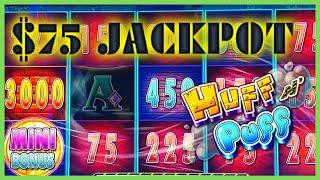•HIGH LIMIT Lock It Link Huff N' Puff (2) JACKPOT HANDPAYS •$75 BONUS ROUND Slot Machine Casino •