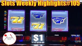 Slots Weekly Highlights#105 for You who are busy ⋆ Slots ⋆High Limit Slot Machine 赤富士スロット San Manuel