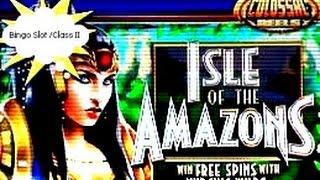 WMS -  Isle of the Amazons (Colassal Reels) : Bonus & Line Hit on a $1.00bet